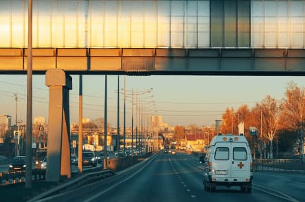 Come si presenta all'esterno l'ambulanza privata? Esterno dell'ambulanza privata